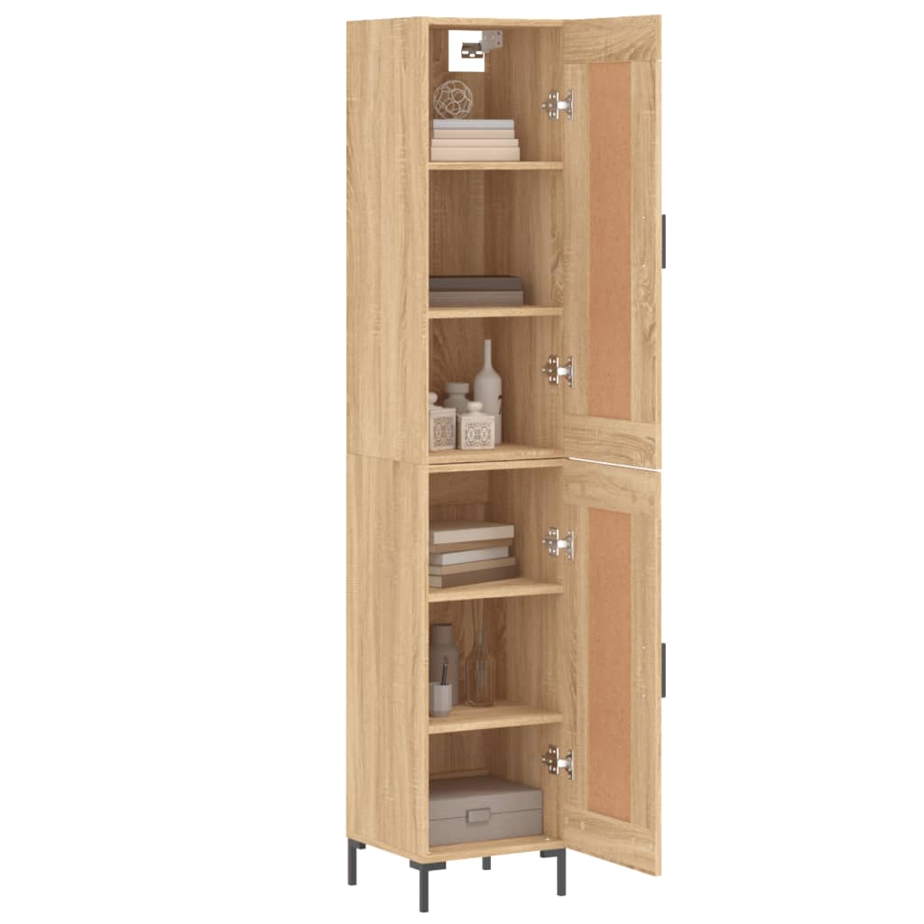 Visoka komoda hrasta sonome 34,5x34x180cm od konstruiranog drva