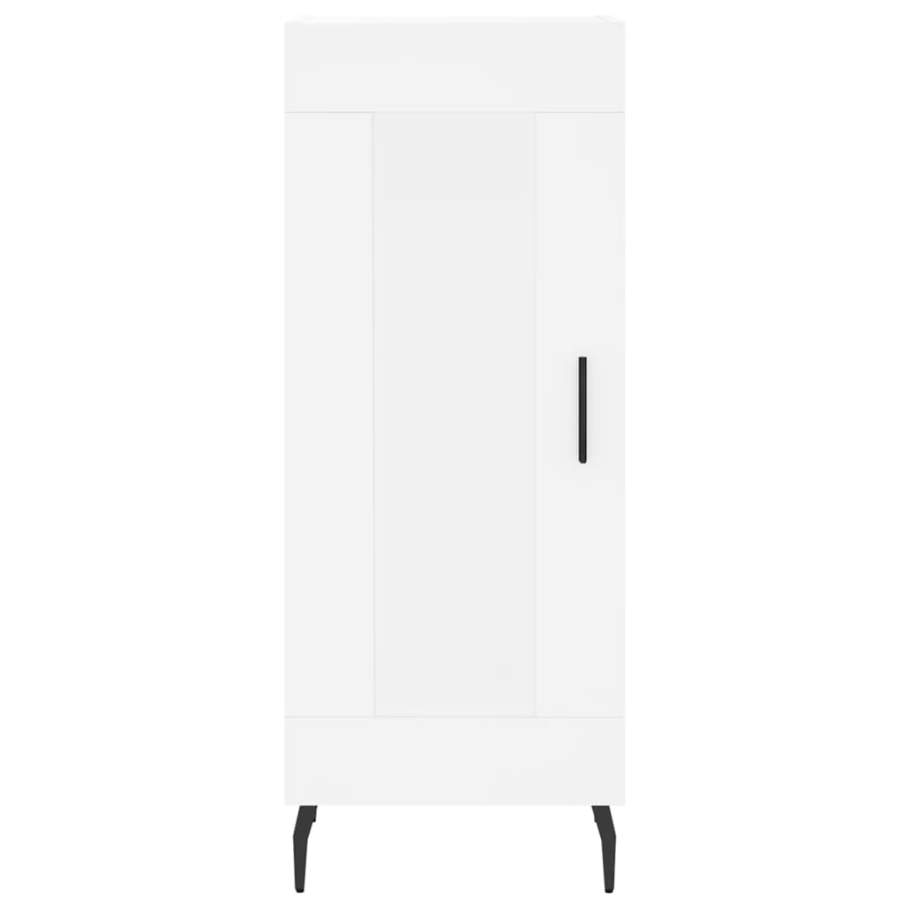 Visoka komoda bijeli 34,5x34x180 cm od konstruiranog drva
