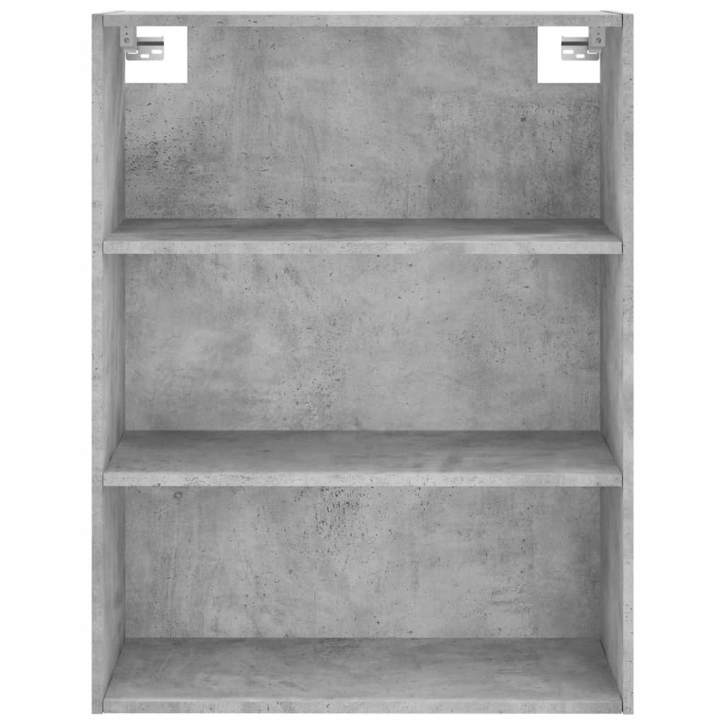 Visoka komoda siva betona 69,5x34x180 cm od konstruiranog drva