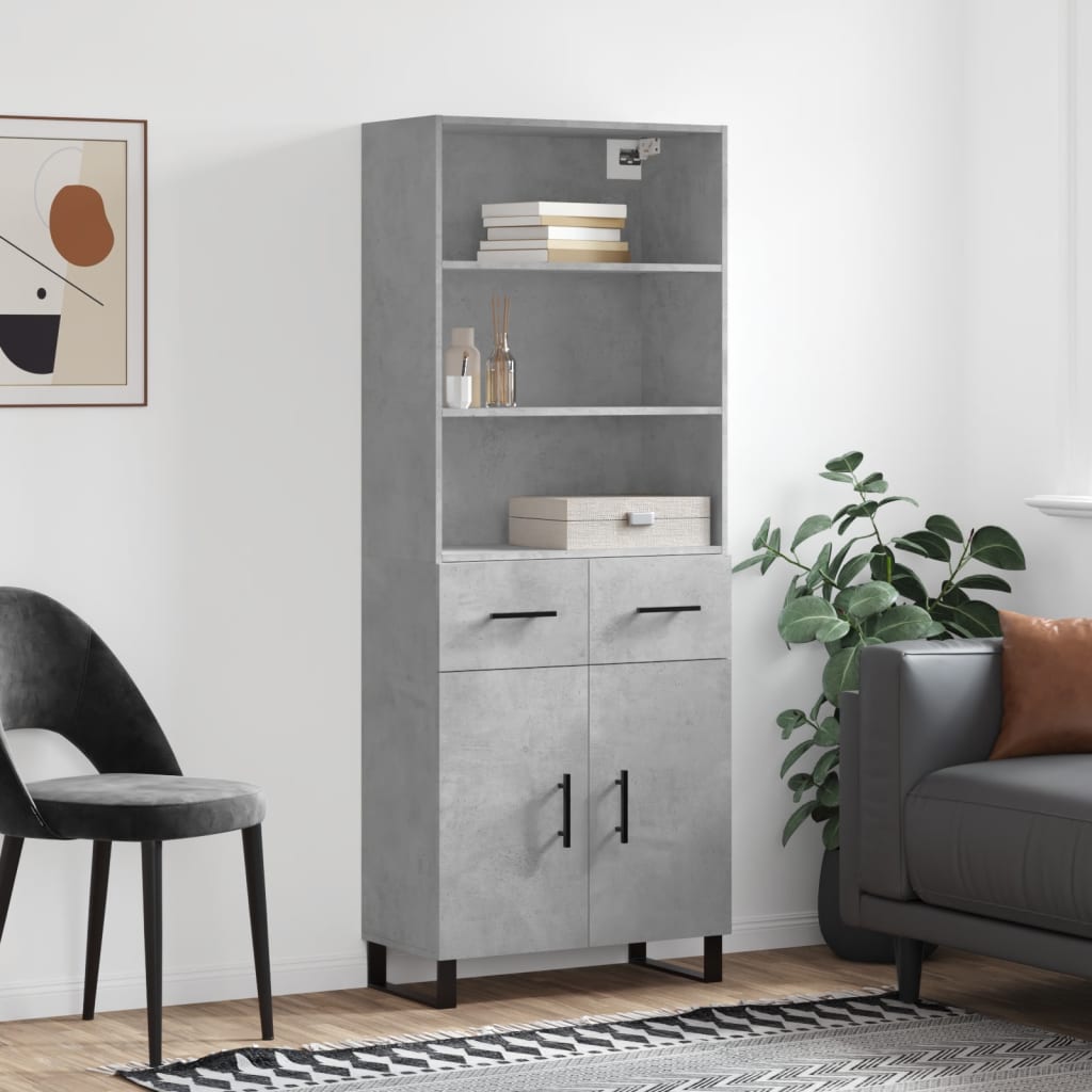 Highboard 2 pcs 69,5 x 34 x 180 cm Konstruirano drvo