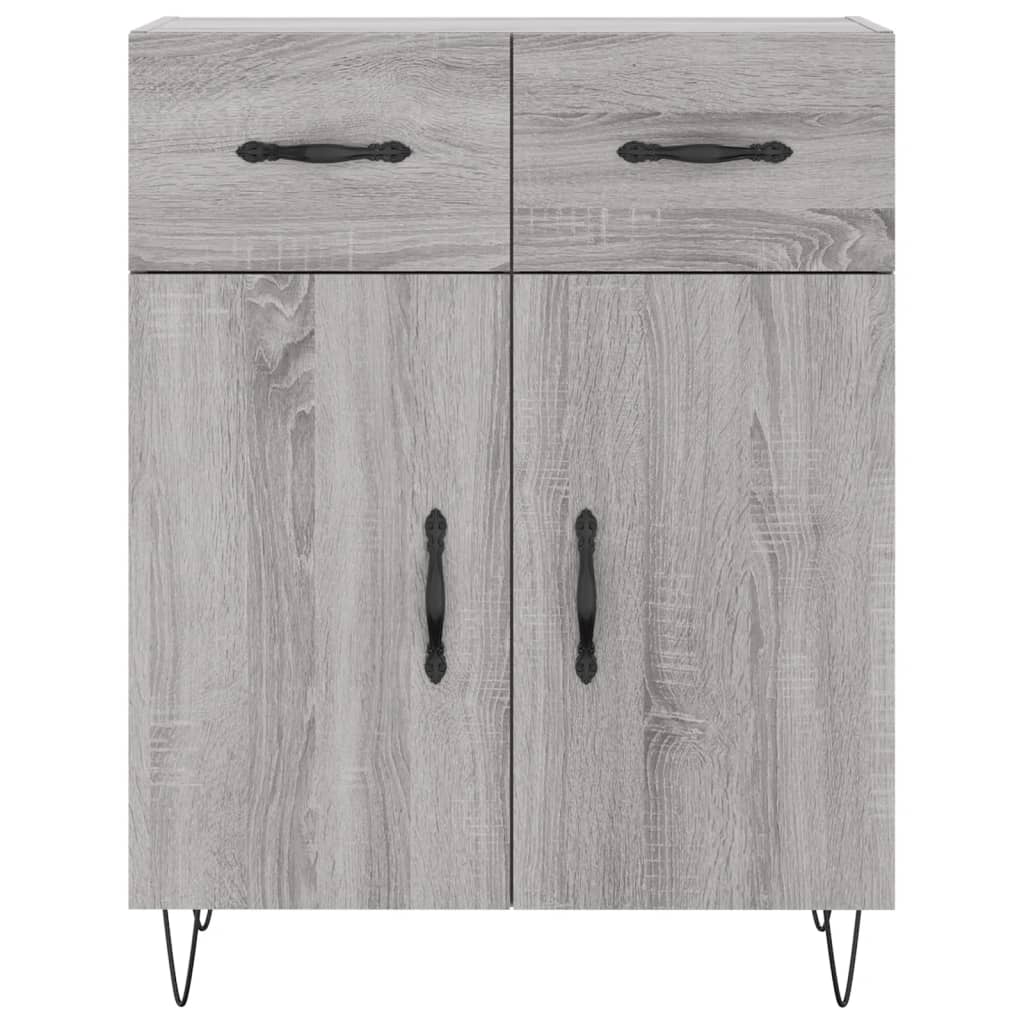 Visoka komoda siva sonome 69,5x34x180 cm od konstruiranog drva