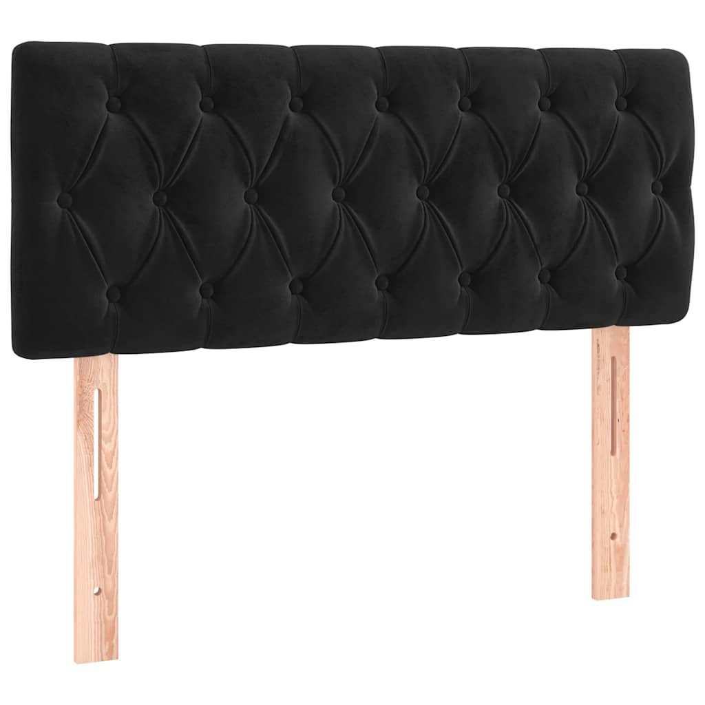 Box spring krevet s madracem crni 90x190 cm baršunasti