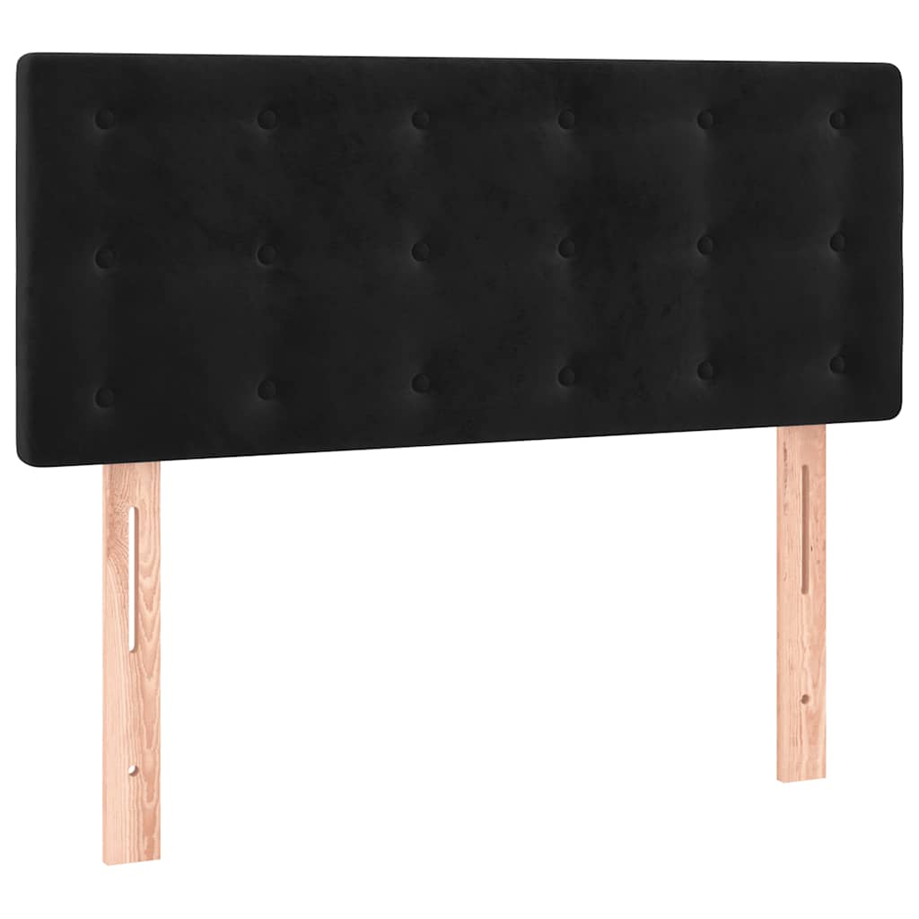 Box spring krevet s madracem crni 90x190 cm baršunasti