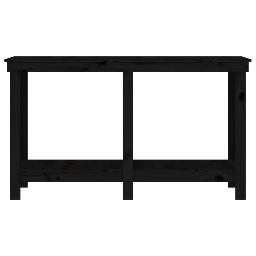 Radni stol Crna 140x50x80 cm od masivne borovine