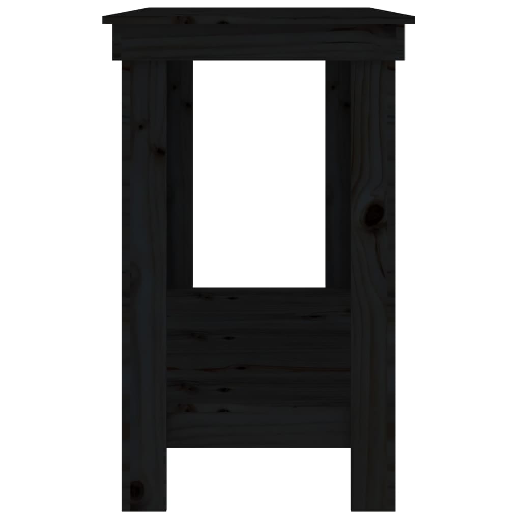 Radni stol Crna 140x50x80 cm od masivne borovine