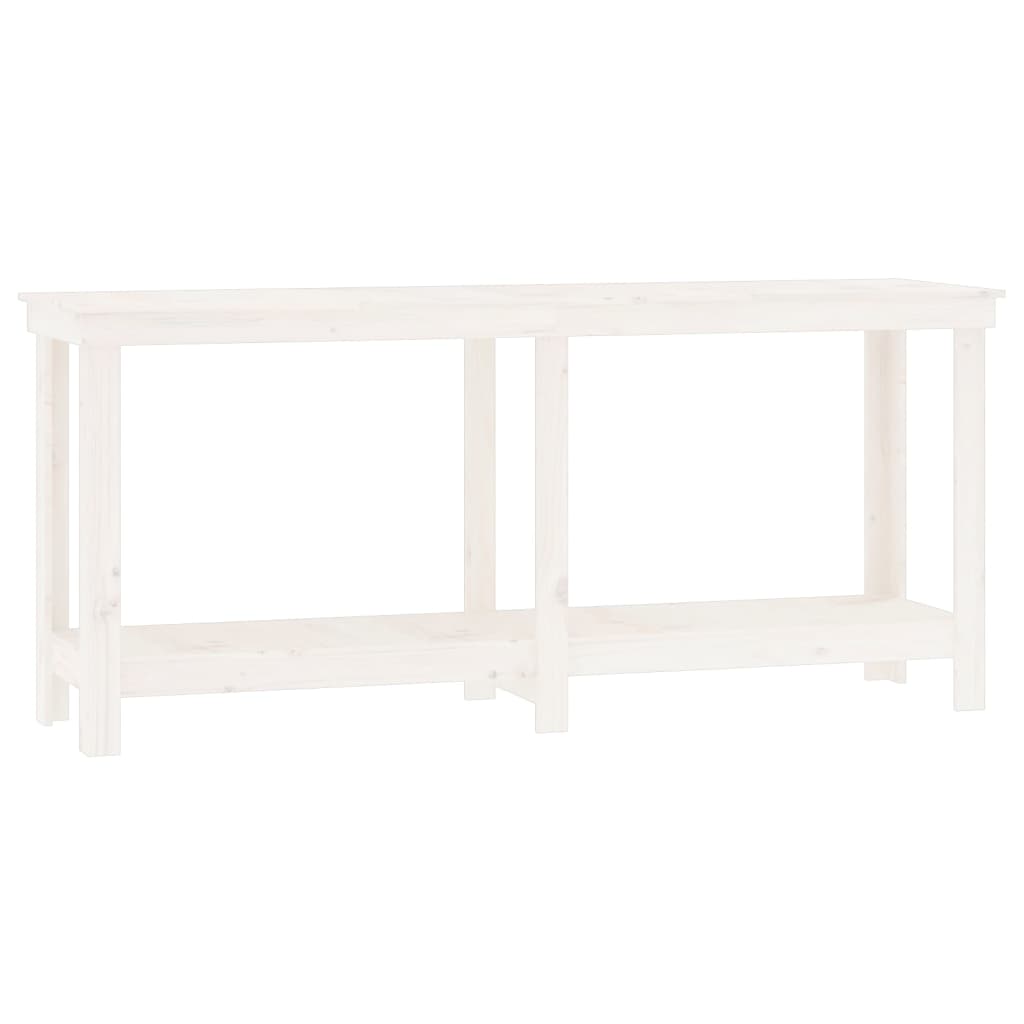 Radni stol Bijela 180x50x80 cm od masivne borovine