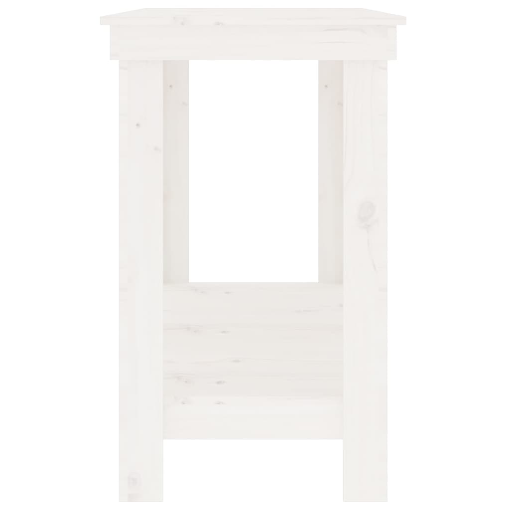 Radni stol Bijela 180x50x80 cm od masivne borovine