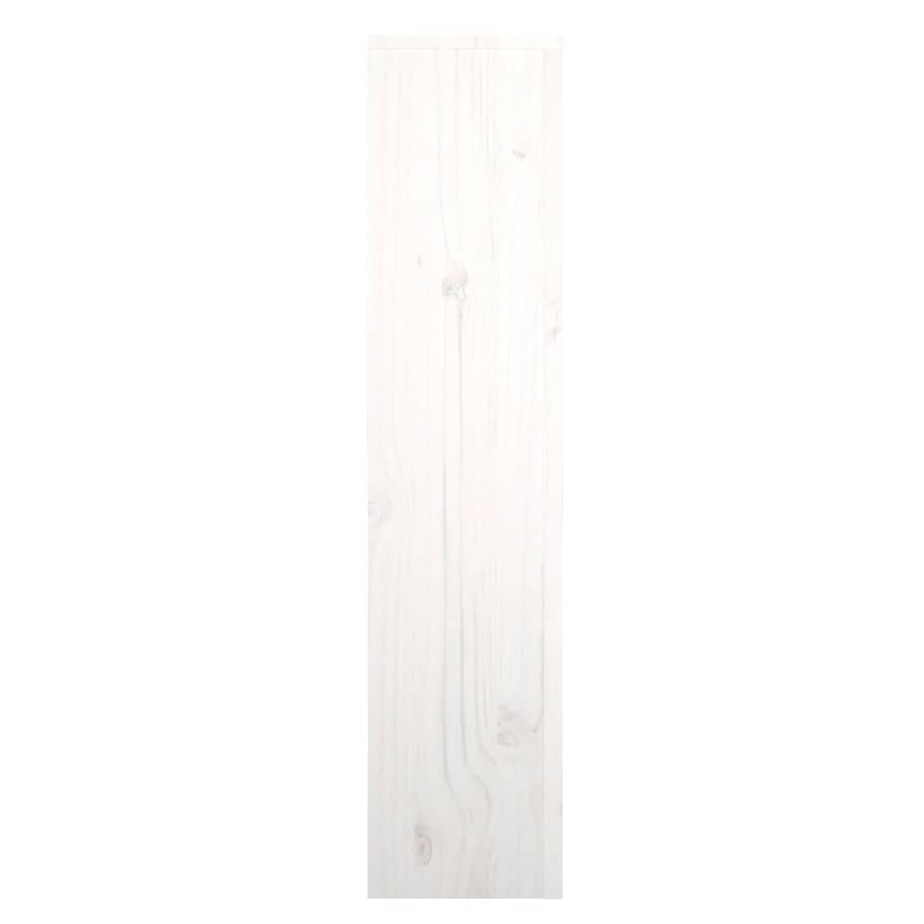 Pokrov za radijator bijeli 79,5 x 19 x 84 cm masivna borovina