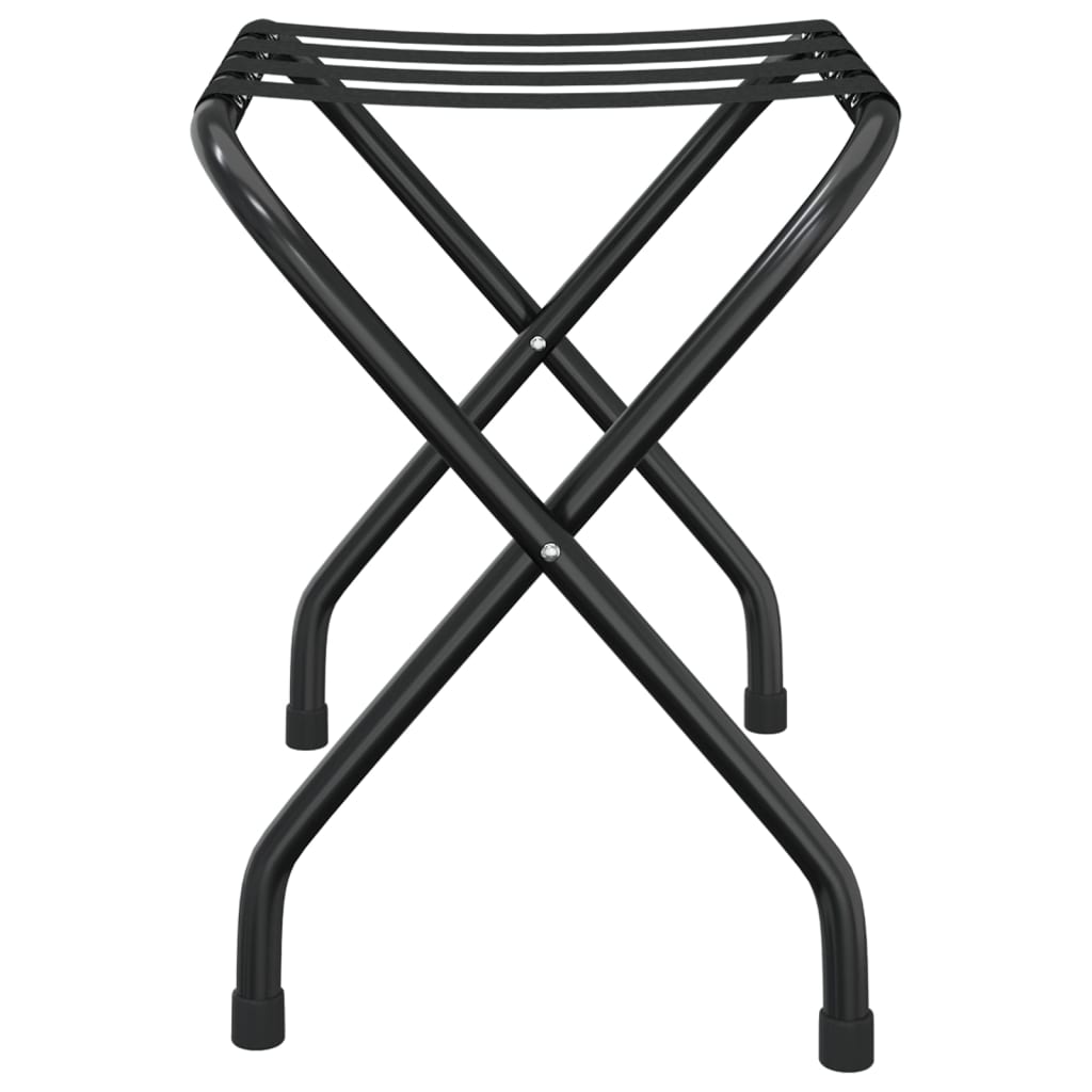 Stalak za prtljagu crni 56 x 40 x 49 cm