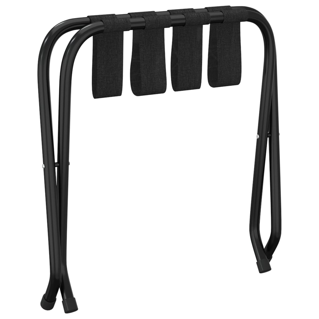 Stalak za prtljagu crni 56 x 40 x 49 cm