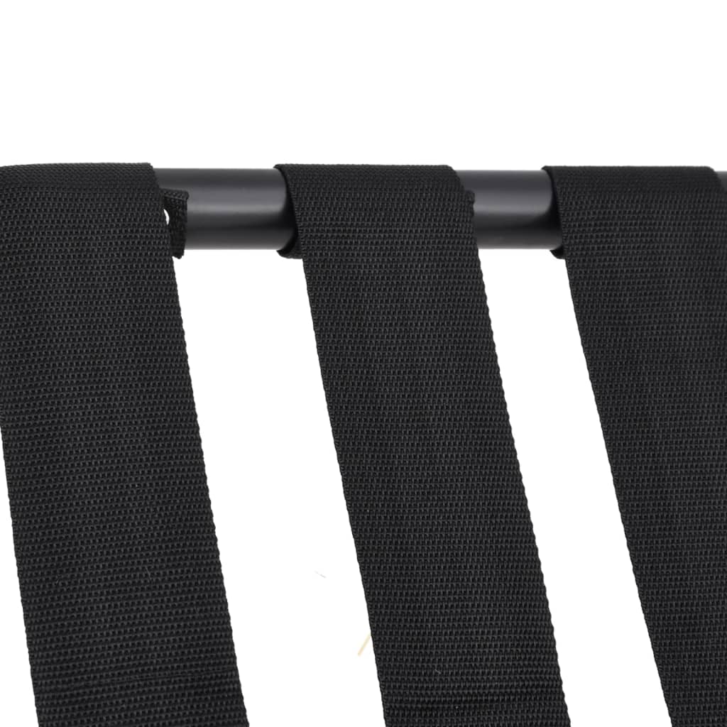 Stalak za prtljagu crni 56 x 40 x 49 cm