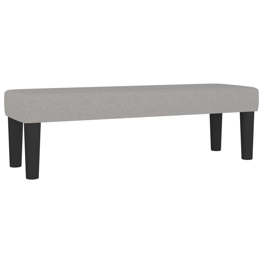 Krevet box spring s madracem svjetlosivi 140x200 cm od tkanine