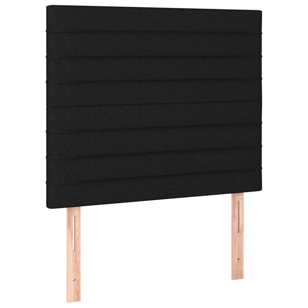 Box spring krevet s madracem crni 80 x 200 cm od tkanine