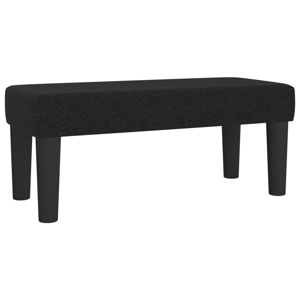 Box spring krevet s madracem crni 80 x 200 cm od tkanine