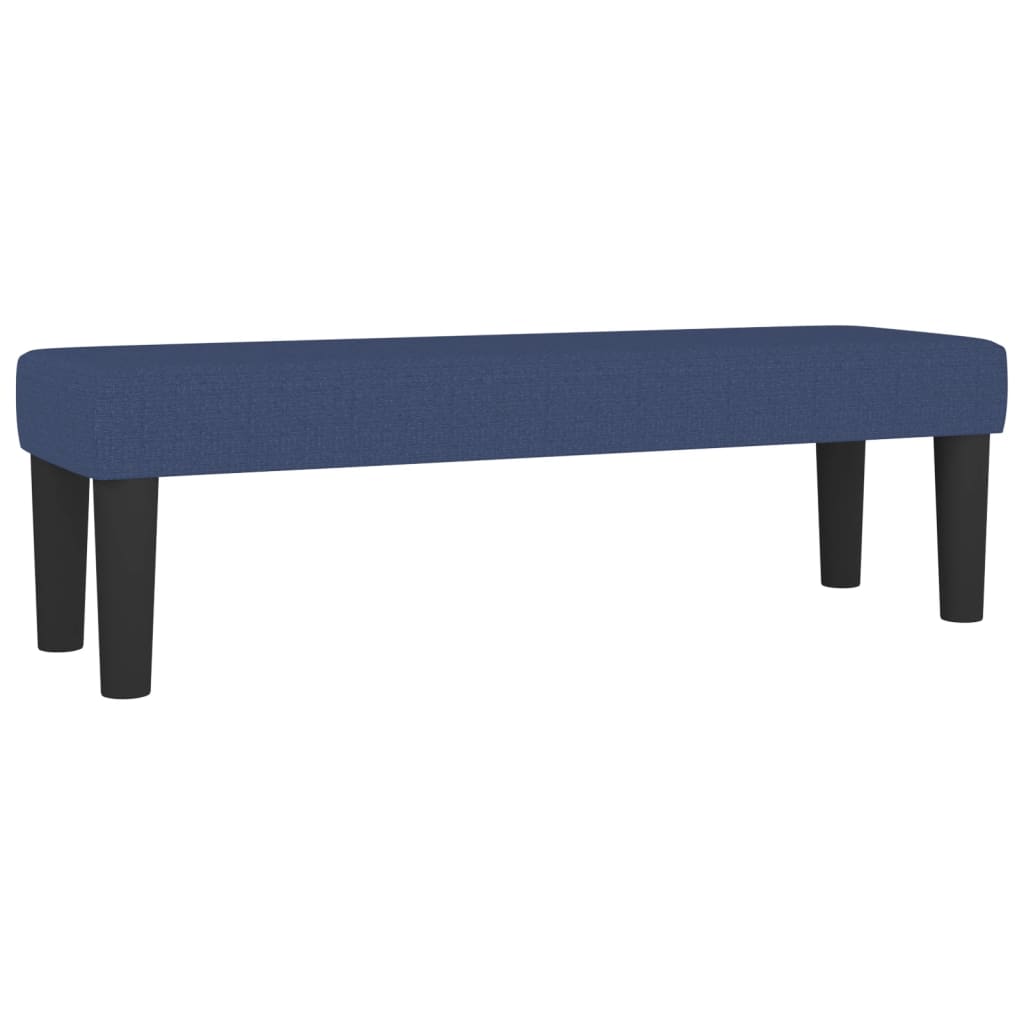 Krevet s oprugama i madracem plavi 140 x 190 cm od tkanine