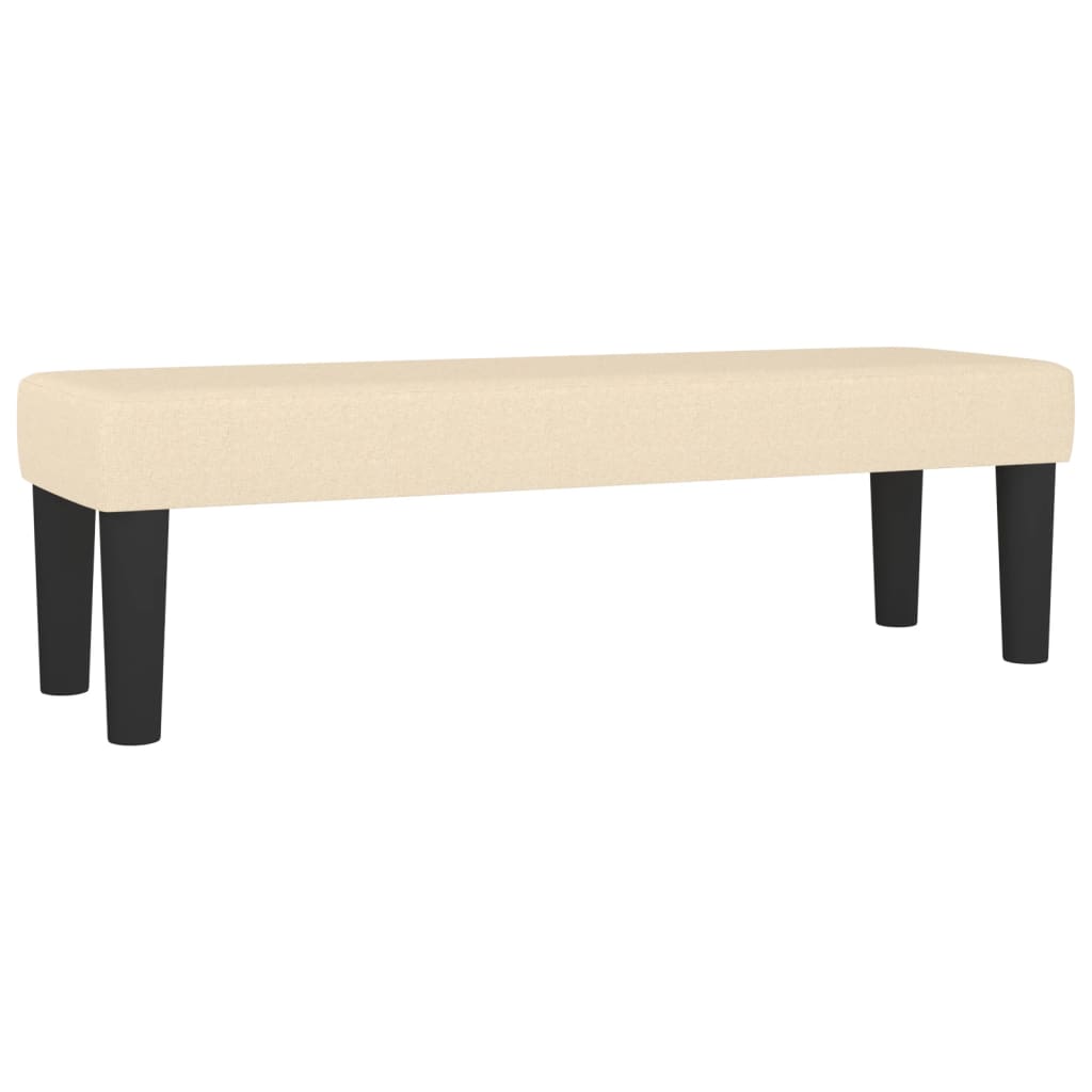 Krevet s oprugama i madracem krem 160x200 cm od tkanine