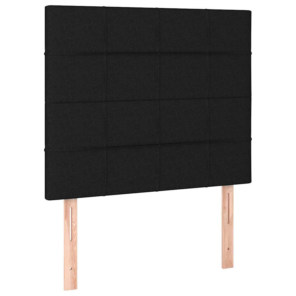 Box spring krevet s madracem crni 90x190 cm od tkanine