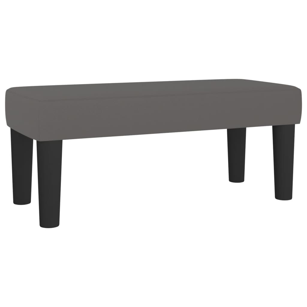 Krevet s oprugama i madracem sivi 100x200 cm od umjetne kože