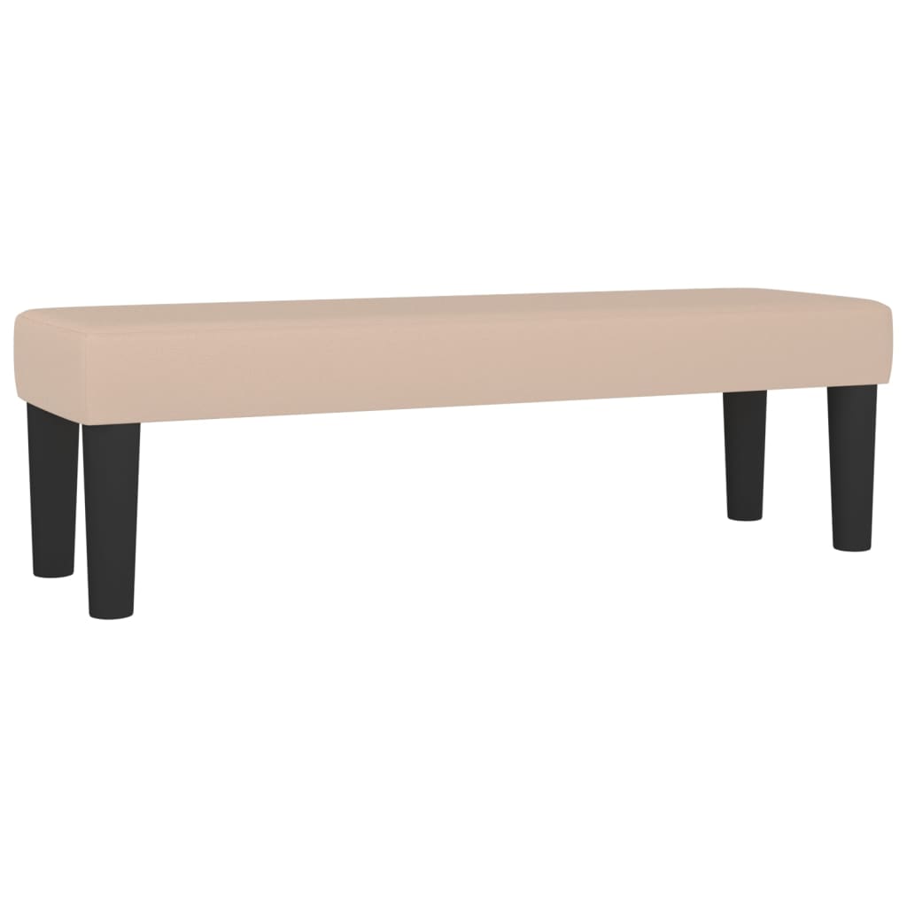 Krevet s oprugama i madrac cappuccino 140x190cm od umjetne kože