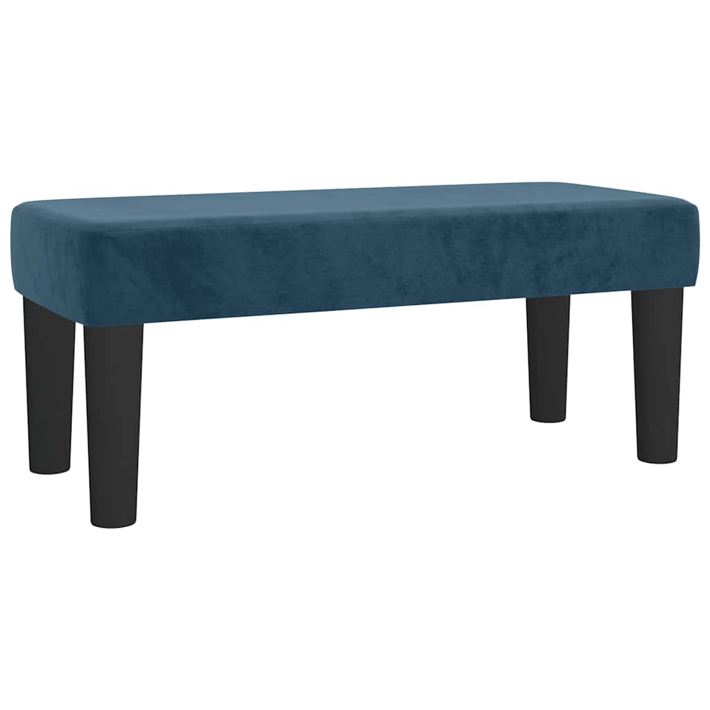 Box spring krevet s madracem tamnoplavi 80 x 200 cm baršunasti