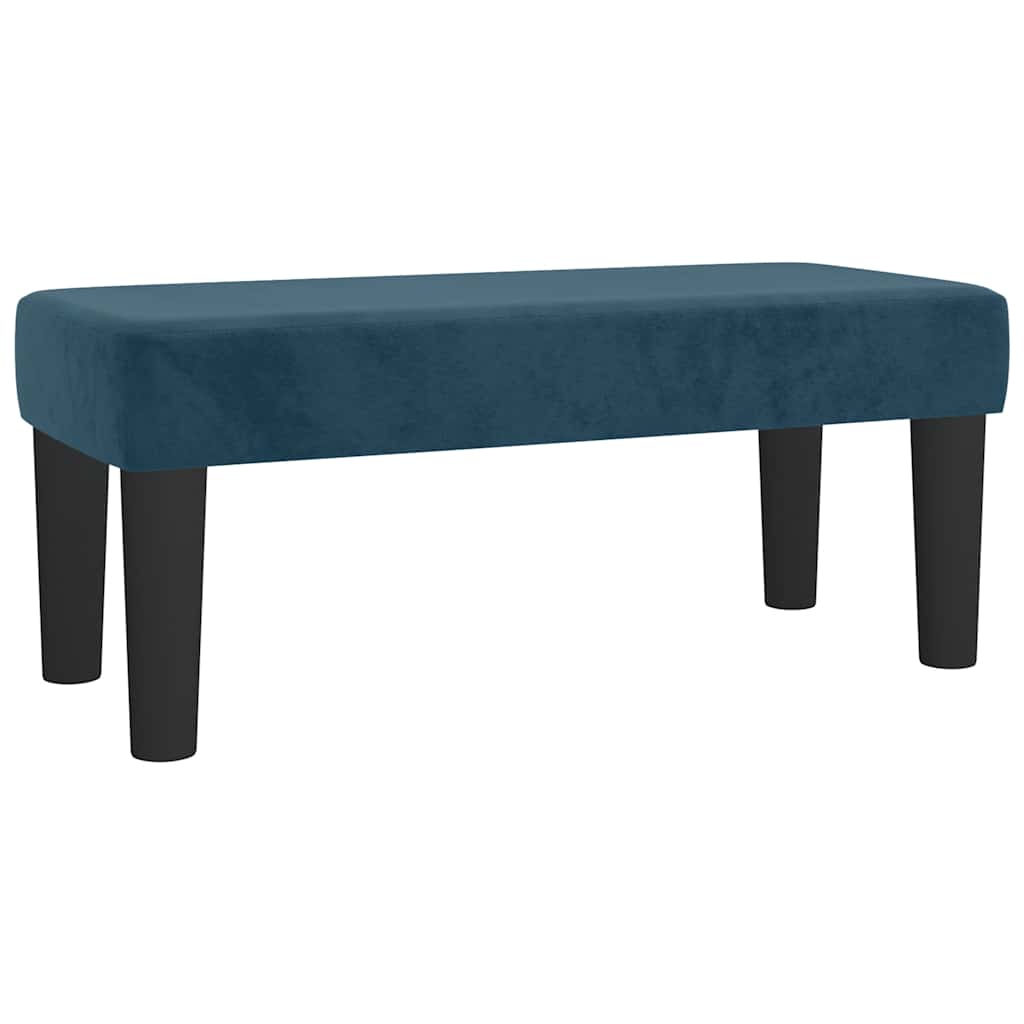 Box spring krevet s madracem tamnoplavi 100x200 cm baršunasti