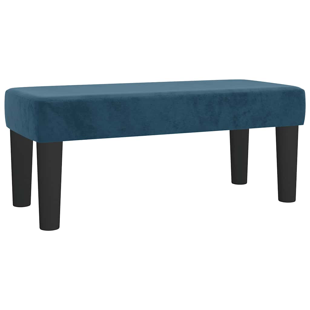 Box spring krevet s madracem tamnoplavi 120 x 200 cm baršunasti