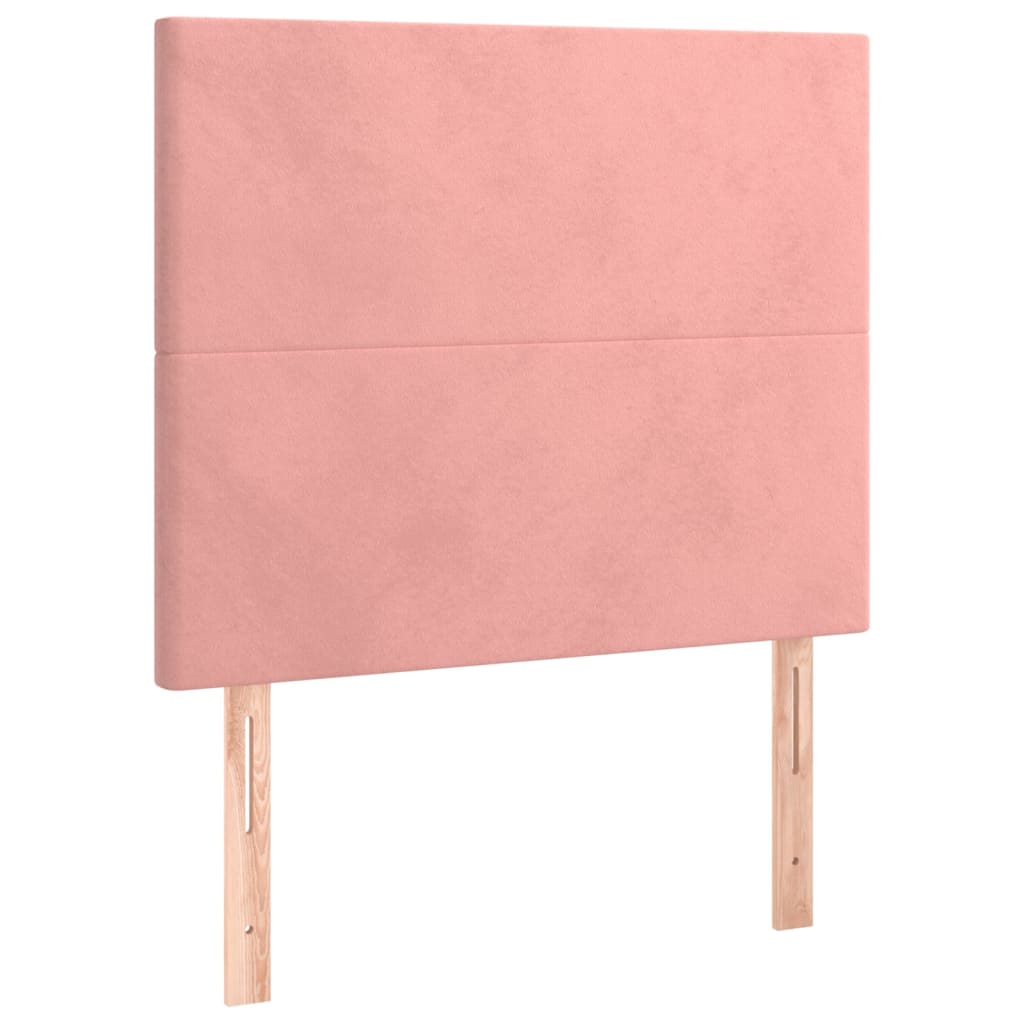 Box spring krevet s madracem ružičasti 120 x 200 cm baršunasti