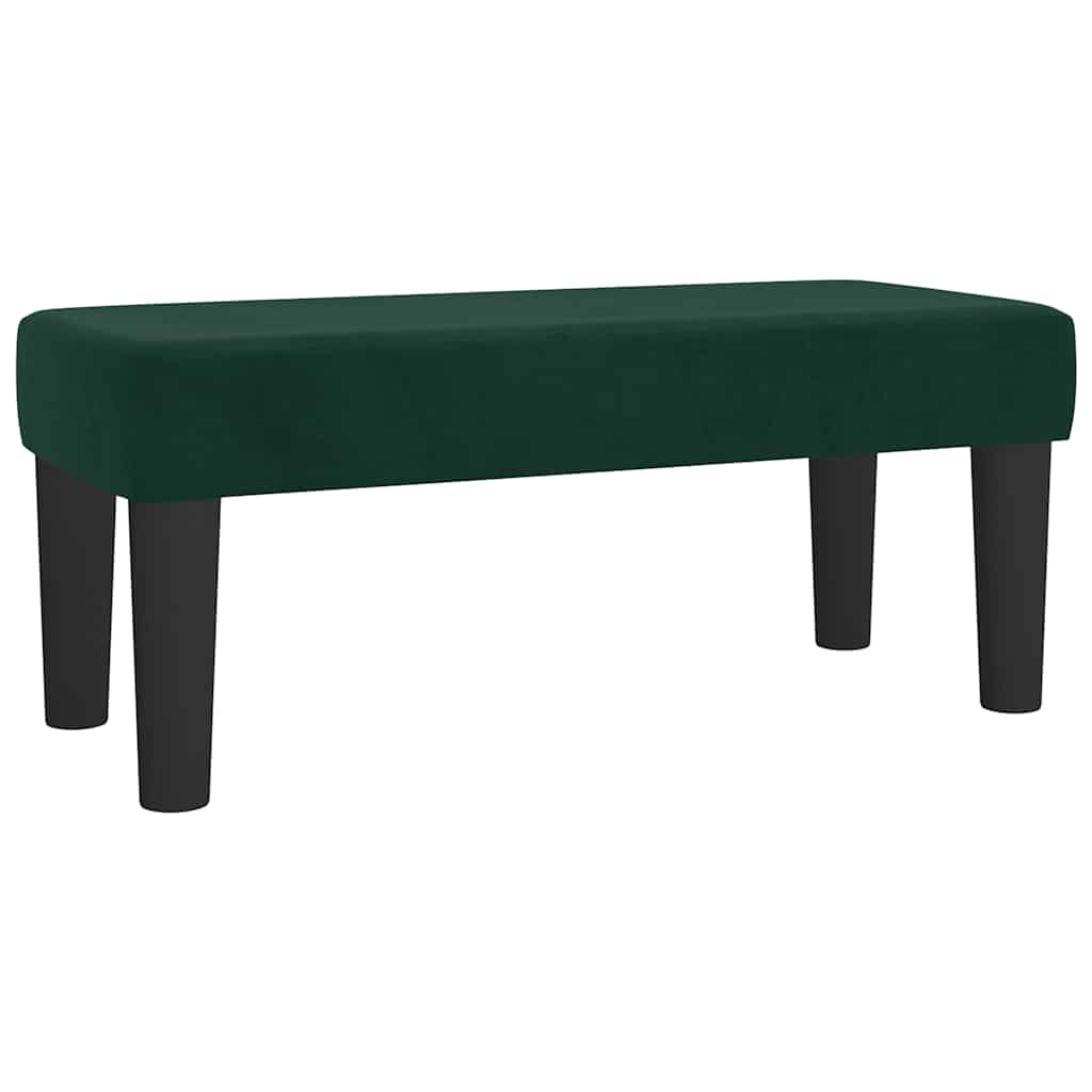 Box spring krevet s madracem tamnozeleni 90x200 cm baršunasti