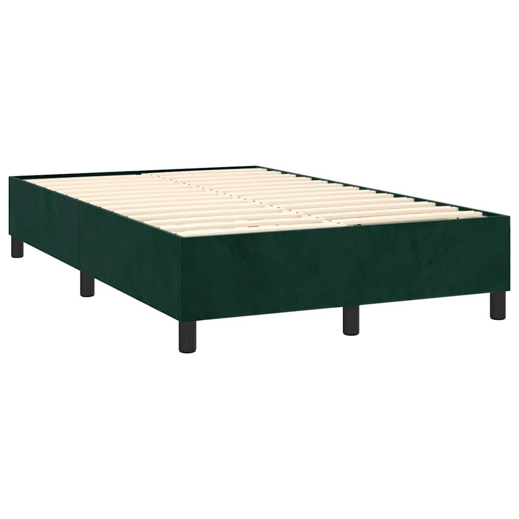 Box spring krevet s madracem tamnozeleni 100x200 cm baršunasti