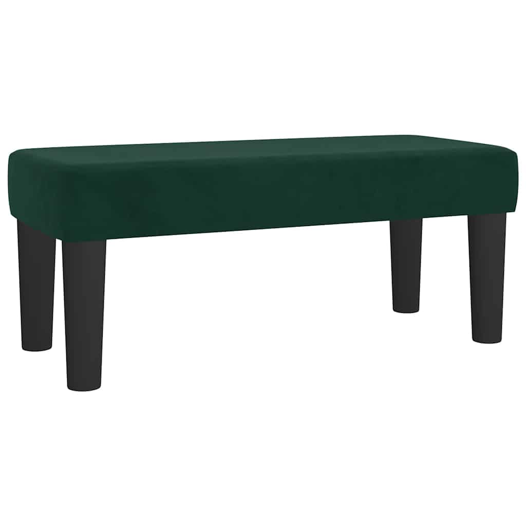 Box spring krevet s madracem tamnozeleni 100x200 cm baršunasti