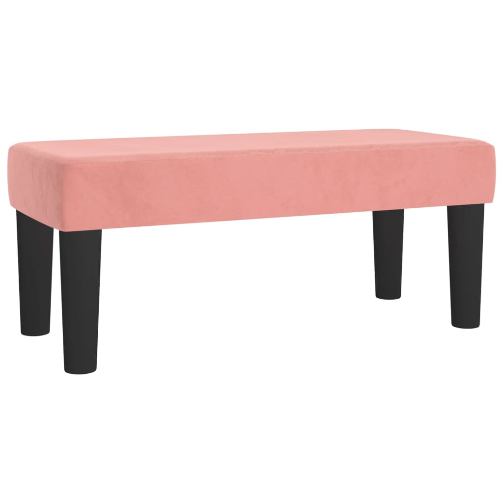 Box spring krevet s madracem ružičasti 100x200 cm baršunasti