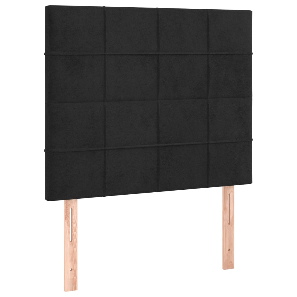 Box spring krevet s madracem crni 90x190 cm baršunasti