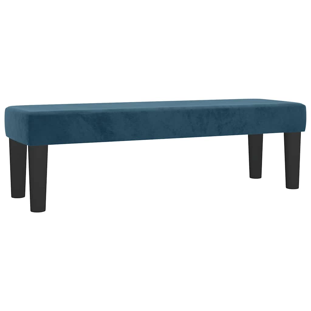 Krevet s oprugama i madracem tamnoplavi 140x190 cm baršunasti