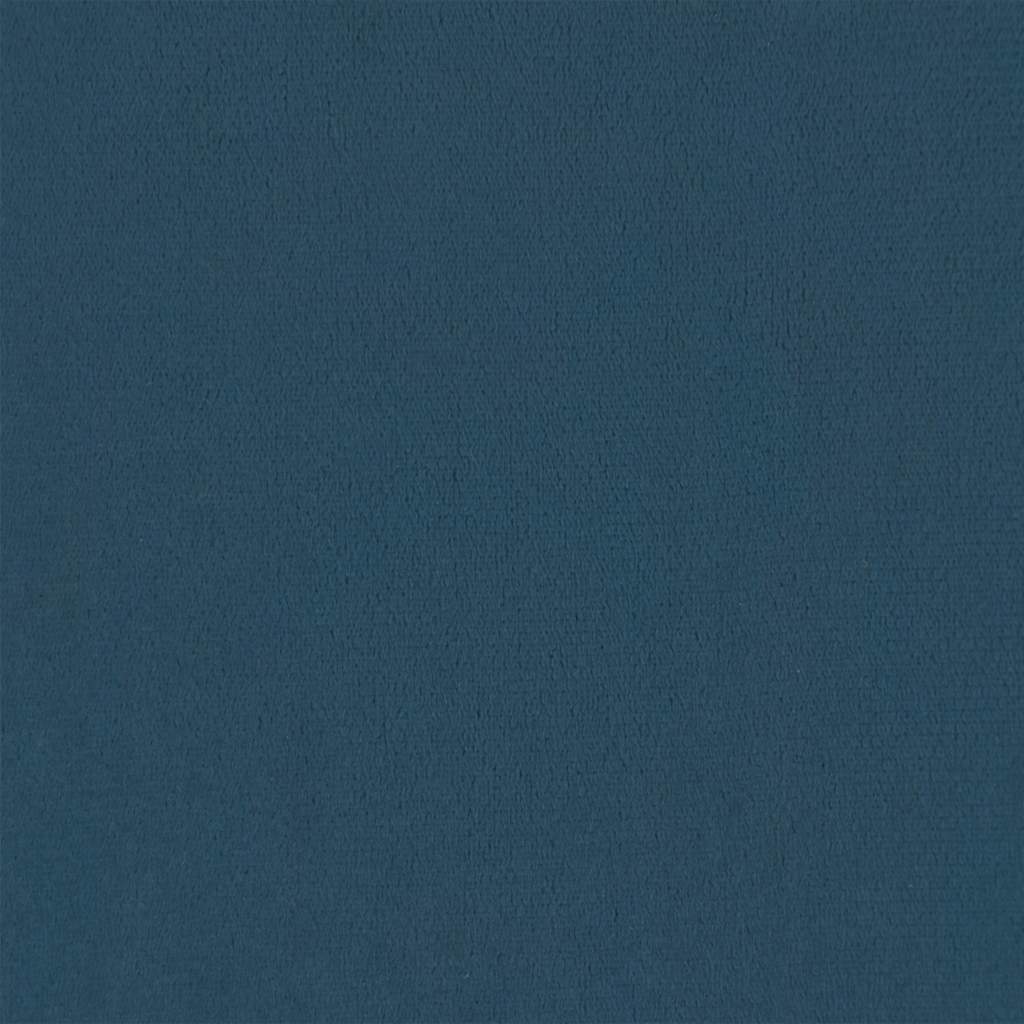 Krevet s oprugama i madracem tamnoplavi 140x190 cm baršunasti