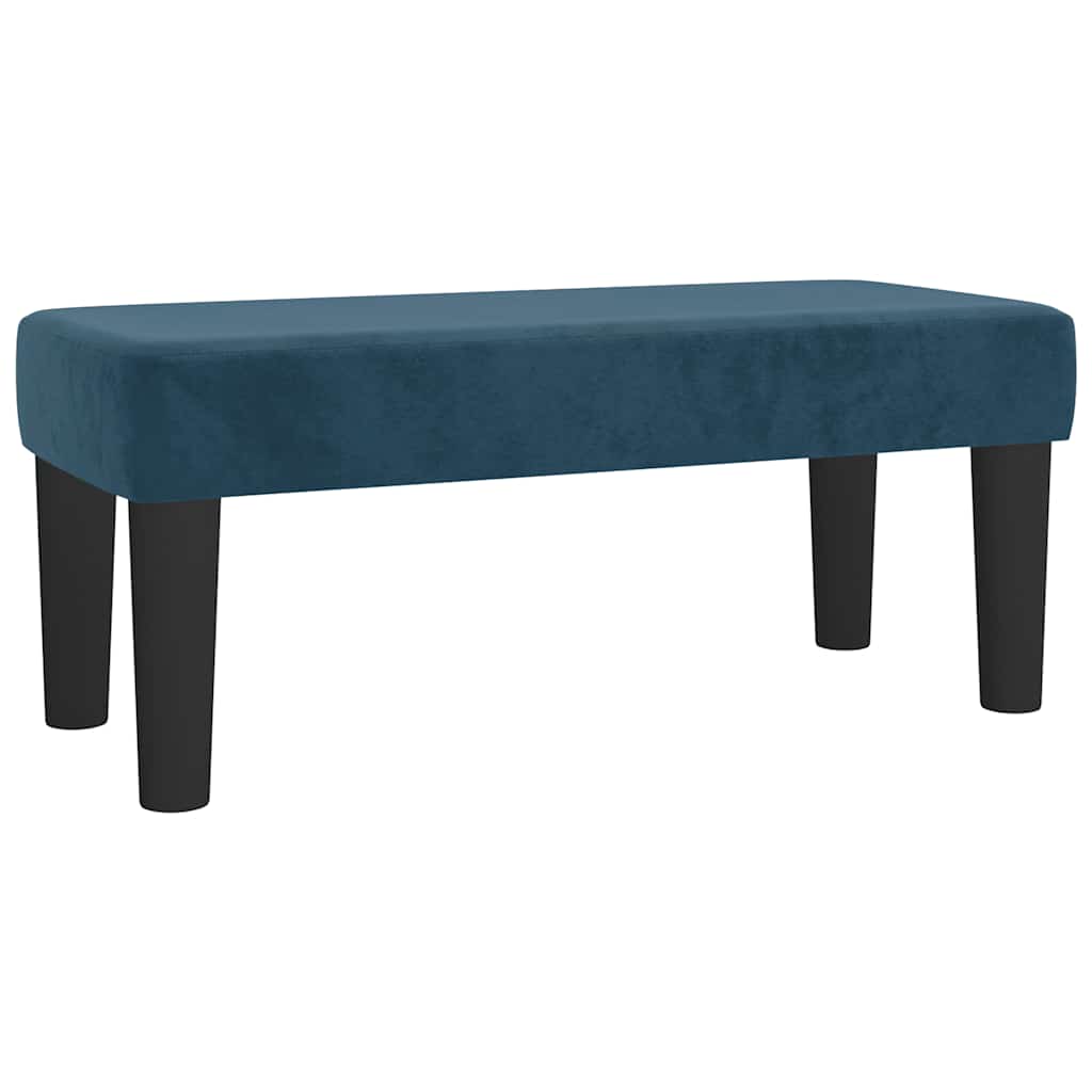Box spring krevet s madracem tamnoplavi 100x200 cm baršunasti