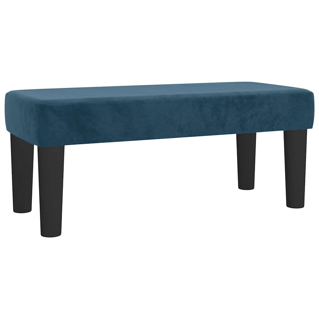 Box spring krevet s madracem tamnoplavi 120 x 200 cm baršunasti