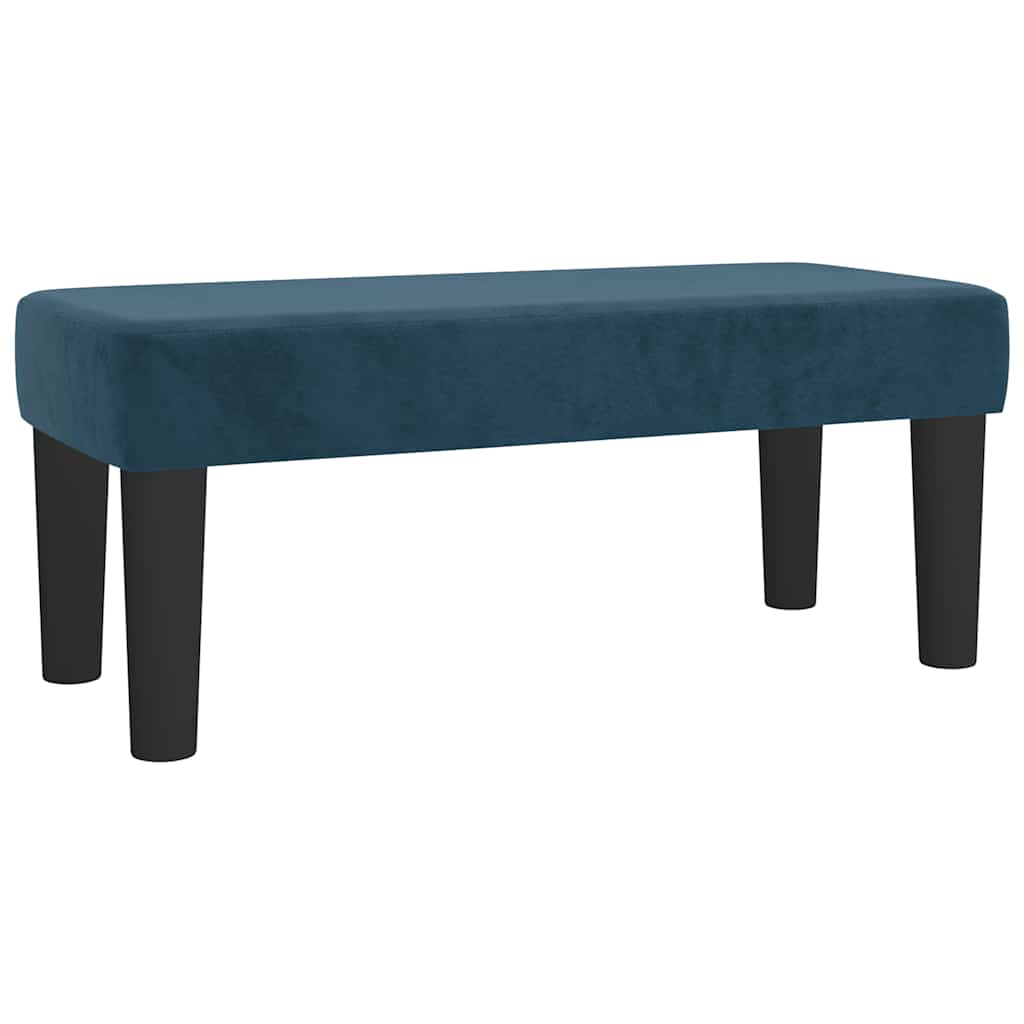 Box spring krevet s madracem tamnoplavi 80 x 200 cm baršunasti