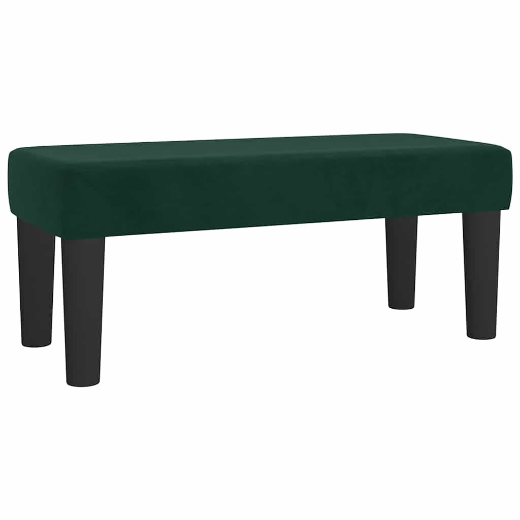 Box spring krevet s madracem tamnozeleni 80 x 200 cm baršunasti