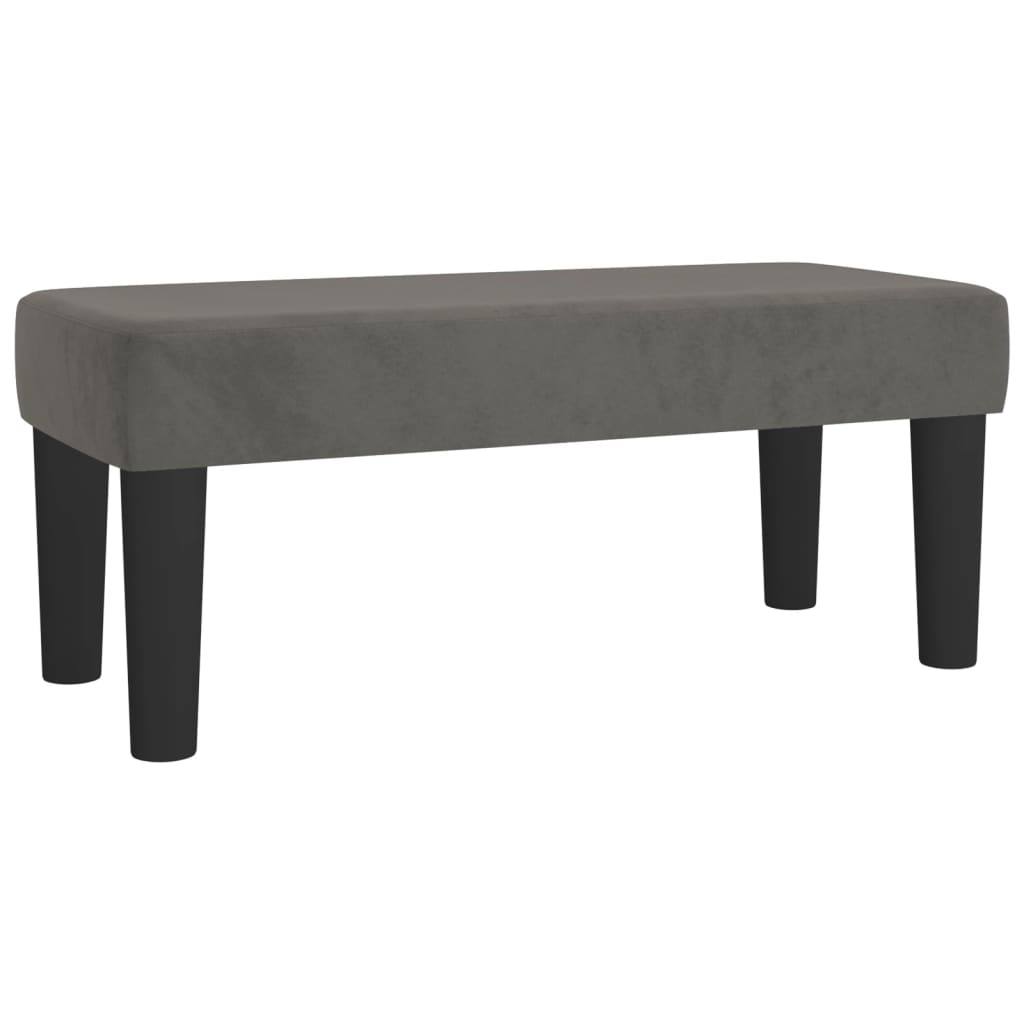 Box spring krevet s madracem tamnosivi 120 x 200 cm baršunasti