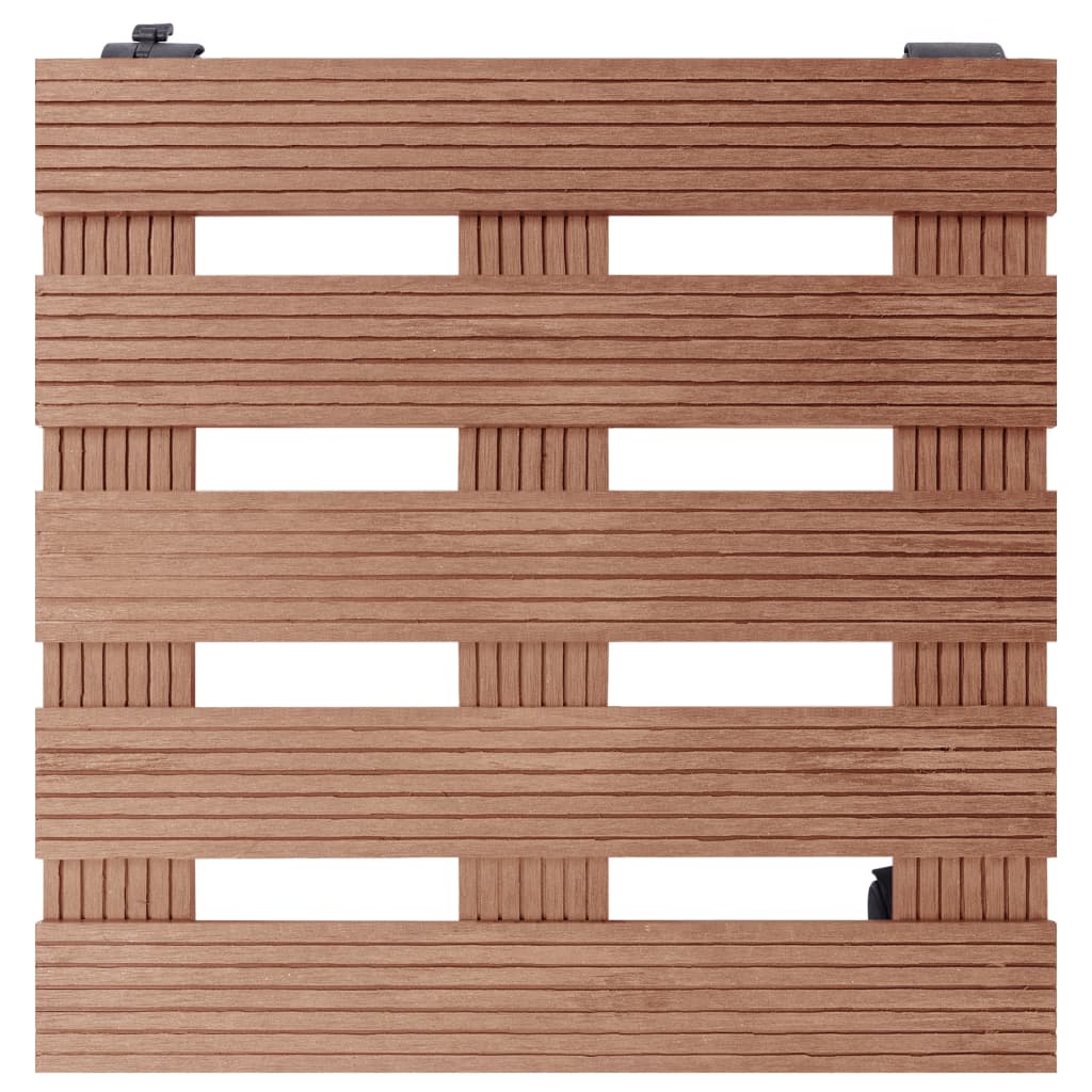 Kolica za biljke 4 kom smeđa 30 x 30 x 7,5 cm WPC