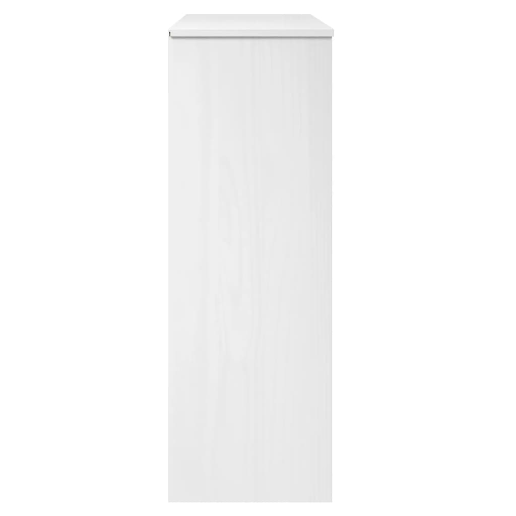 Gornji element za komodu MOLDE bijeli 90x35x100 cm od borovine