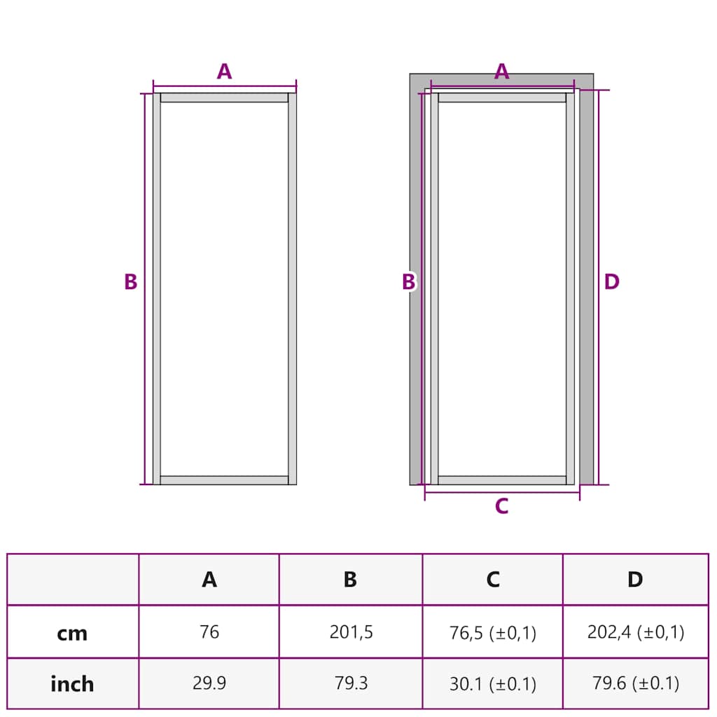 Unutarnja vrata 76 x 201,5 cm crna od mat stakla i aluminija