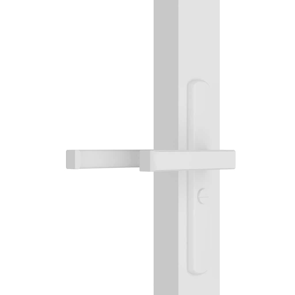Unutarnja vrata 102,5x201,5 cm bijela od ESG stakla i aluminija