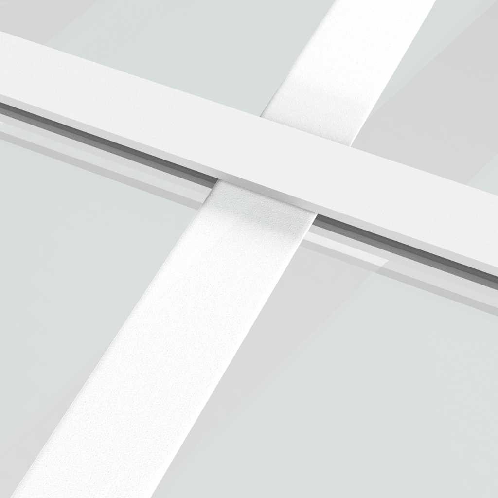 Unutarnja vrata 102,5x201,5 cm bijela od ESG stakla i aluminija