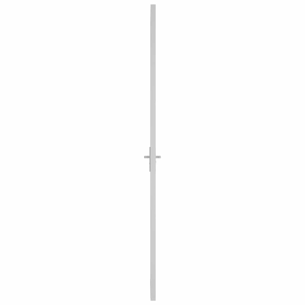 Unutarnja vrata 93 x 201,5 cm Bijela od mat stakla i aluminija