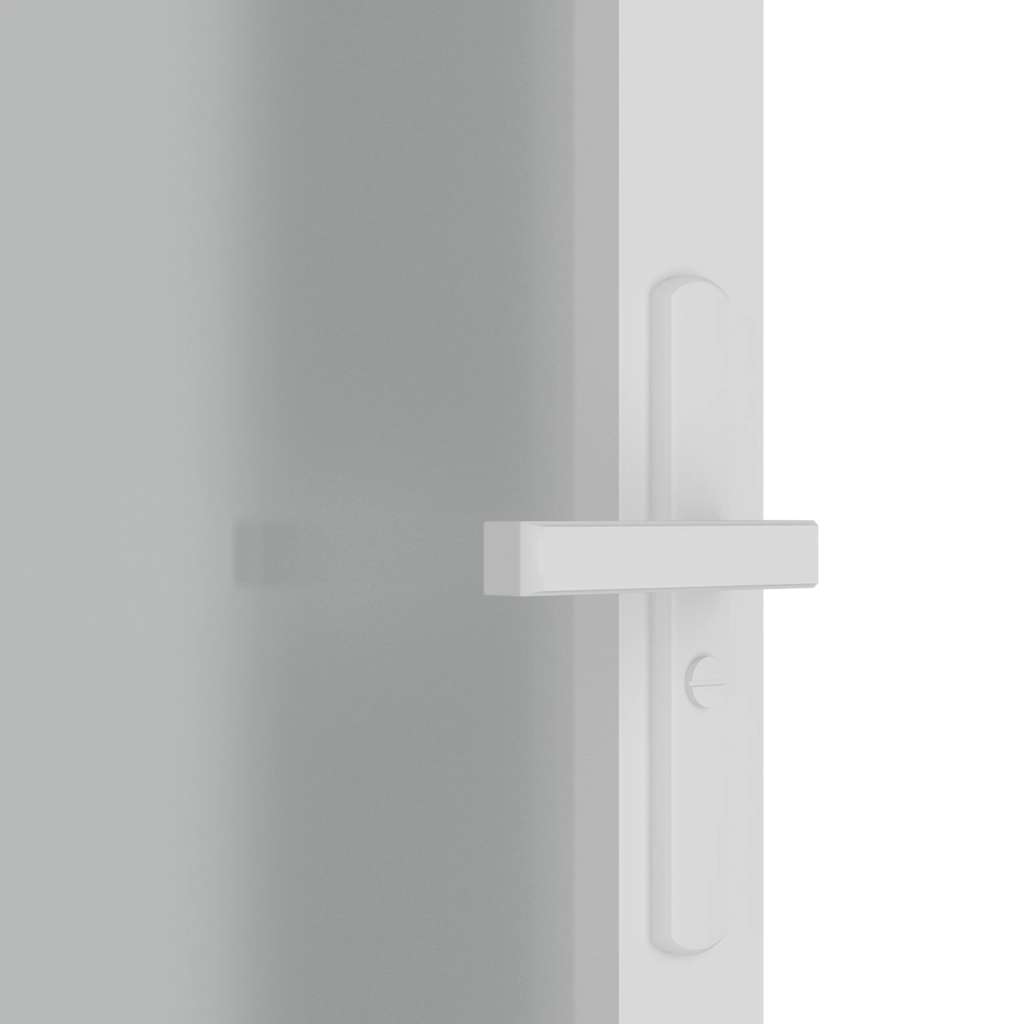 Unutarnja vrata 93 x 201,5 cm Bijela od mat stakla i aluminija