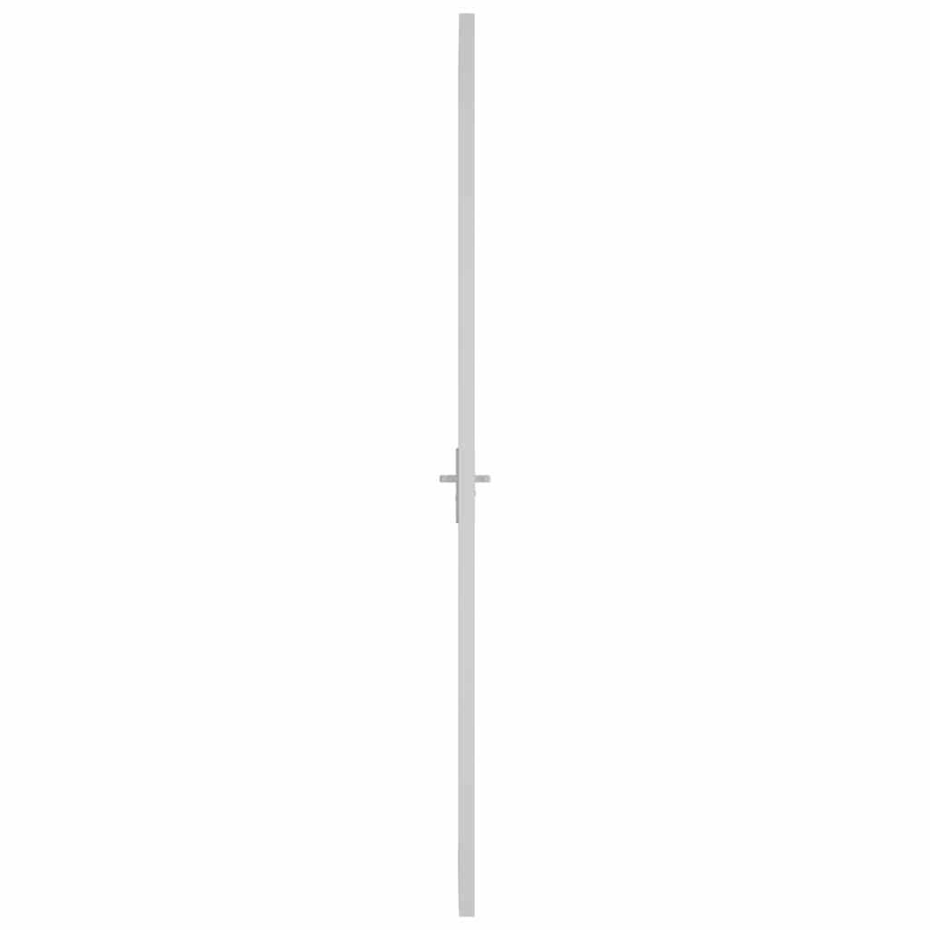 Unutarnja vrata 93 x 201,5 cm Bijela od mat stakla i aluminija