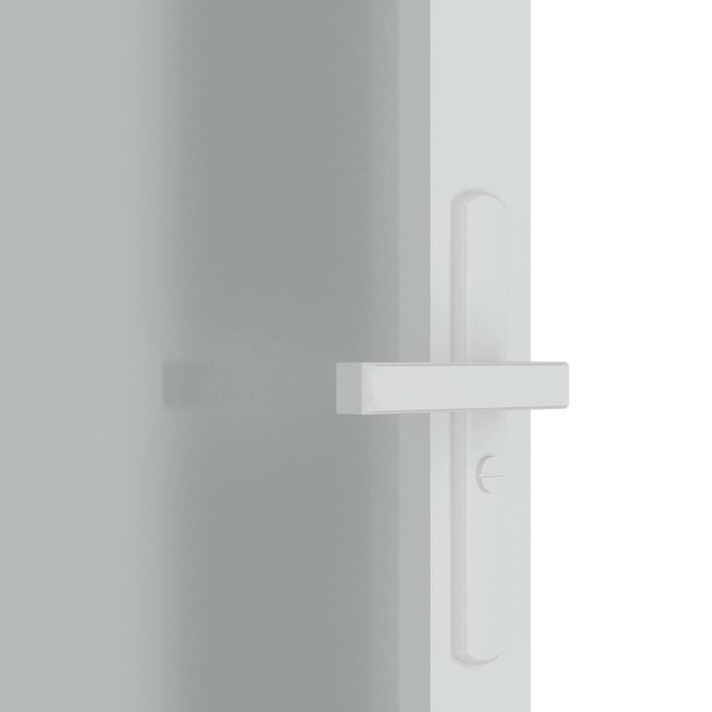 Unutarnja vrata 93 x 201,5 cm Bijela od mat stakla i aluminija