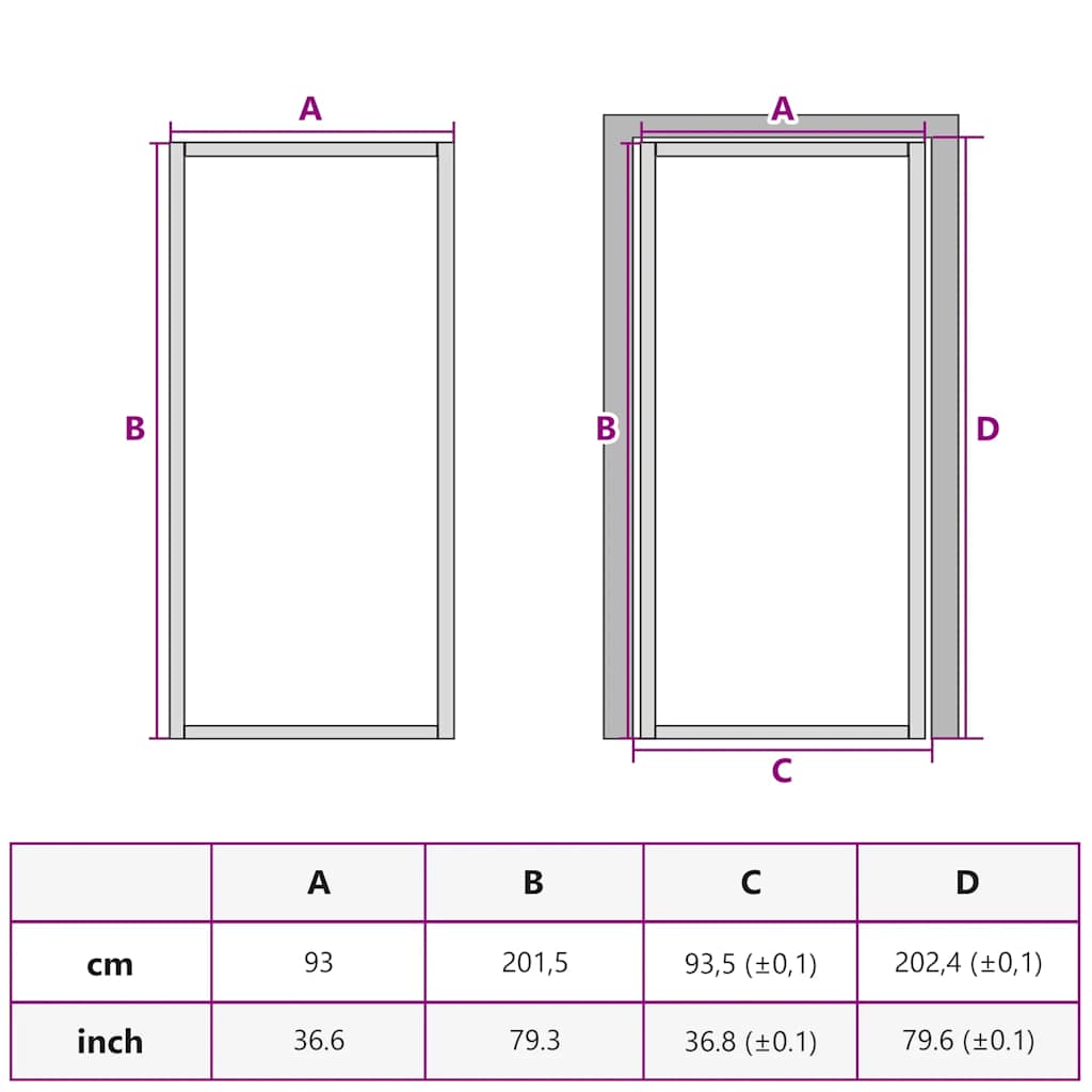 Unutarnja vrata 93 x 201,5 cm Bijela od mat stakla i aluminija