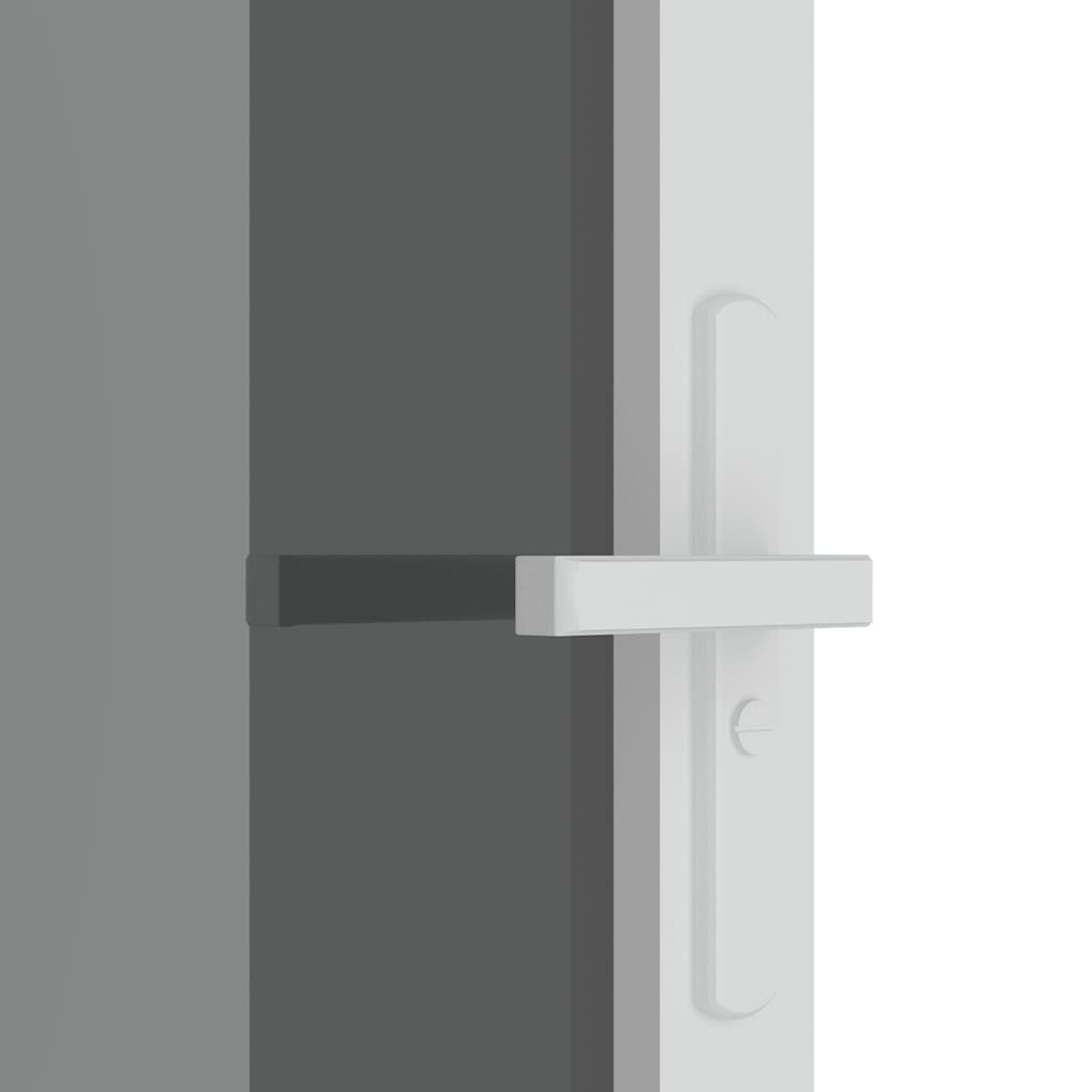Unutarnja vrata 76 x 201,5 cm Bijela od ESG stakla i aluminija